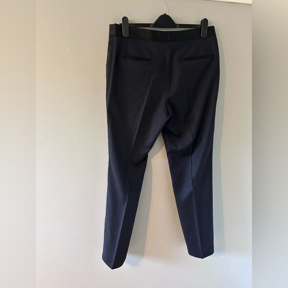 NEW HUGO BOSS SLIM-FIT TUXEDO JACKET AND PANTS IN WOOL SERGE SIZE 38R DARK BLUE - Picture 10 of 14